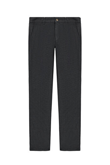Abdullah Kiğılı Regular Fit Patterned Lycra Canvas / Chino Pants