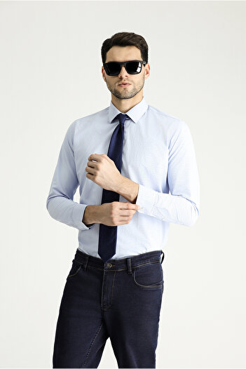 Kiğılı Cămașă din bumbac cu mânecă lungă, slim fit, cu model clasic