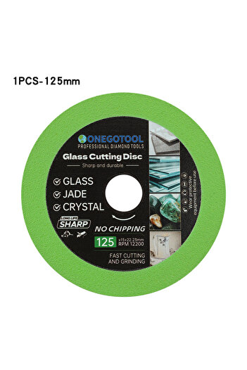 Choice 125x22.23mm 1Pcs Glass Cutting Disc 100/115/125*22.23mm Ultra-thin Saw Blade Diamond Jade Wine Bottl