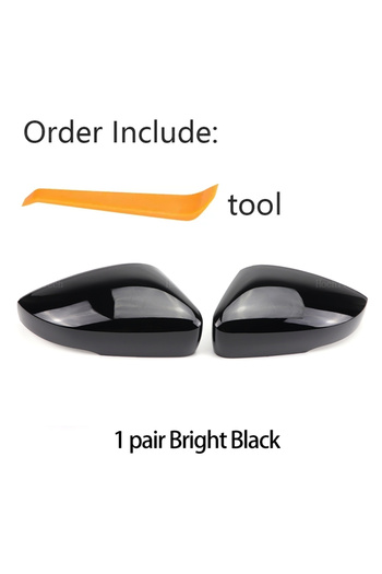 Choice Black Rearview Side Mirror Cover Caps Shell Replacement For Volkswagen Vw Polo Mk5 5 6r 6c 2009-2017