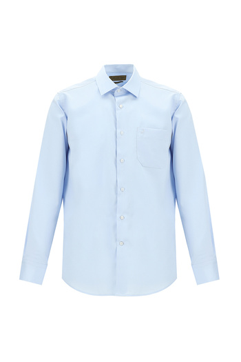 Abdullah Kiğılı Non Iron Satin - Cămașă clasică din bumbac cu mânecă lungă