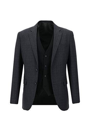 Kiğılı Slim Fit Slim Fit Combination Vest Suit