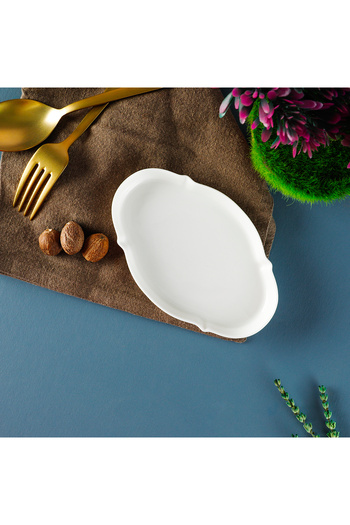 Aryıldız Lunar Oval Plate 15 cm