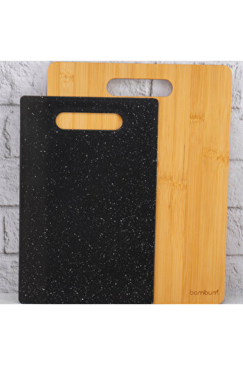 Bambum Leona Double Cutting Board Black