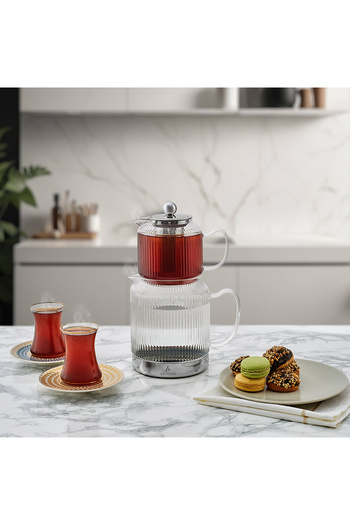 Aryıldız Wave Glass - Teapot Small Design