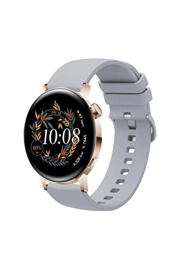 Tagomoon Huawei Watch Gt3 42mm ile Uyumlu Kordon Jel Silikon Tokalı Kayış