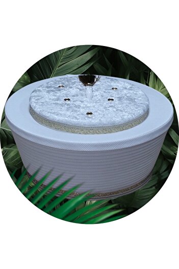 şahinbak White Fes, Yellow Tassel Wrap,Imam Wrap,Takke,Rubbe,Flat Wrap,Cami Supplies (S044)
