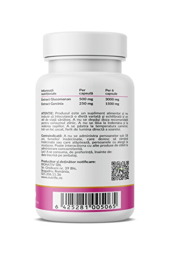 NUTRIFIC Hunger Suppression, 100% Natural, 60 Vegetable Capsules