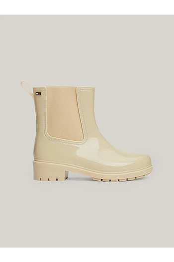 Tommy Hilfiger Kadın Kışlık Su Geçirmez Lastikli Kaydırmaz Taban Bej Bot & Bootie FW0FW08213-AEX
