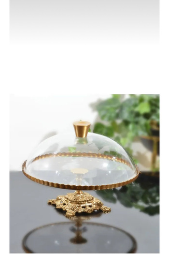 Santara Avangarde Real Product Gold Cast Footed Cake Pan