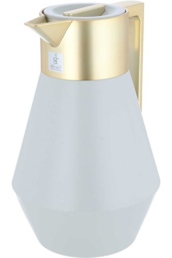 Everest Lydia Thermos Light Gray Gold Handle 1 Litre
