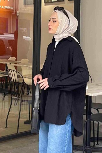 lamelif Πουκάμισο Kraşlı Μαύρο