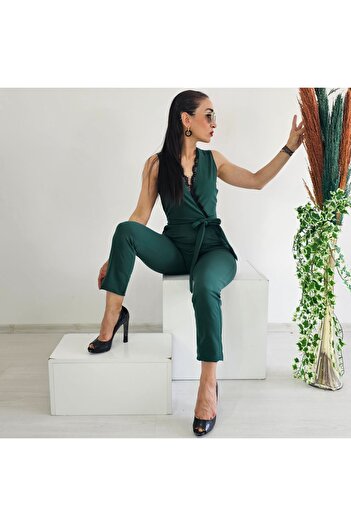 Altı Üstü Butik Lace Detail Jumpsuit