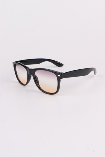 Eyesofia Unisex Black Smoked Glass Classic Vintage Sunglasses