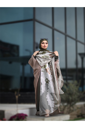 fiore fashion Kaftan Abaya Ferace Abaya Bisht Thin Fabric Suitable for Size 38-46 Plus Size 145 cm