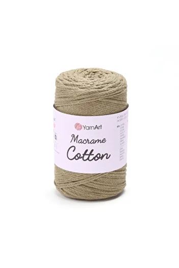 Yarnart Macrame Cotton - Μακραμέ Χειροποίητο Νήμα Πλεξίματος Σκούρο Μπεζ-793