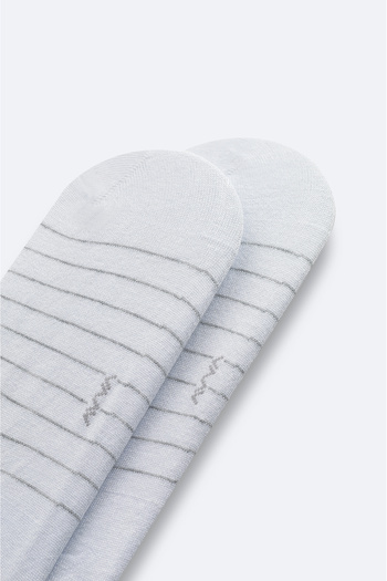 Avva Men's White Cotton Sneaker Socks A51Y8502