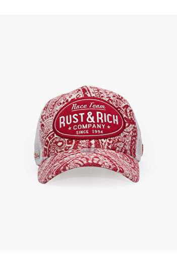 RustandRich Women Men Burgundy Trucker Hat Premium Collection Vintage Race