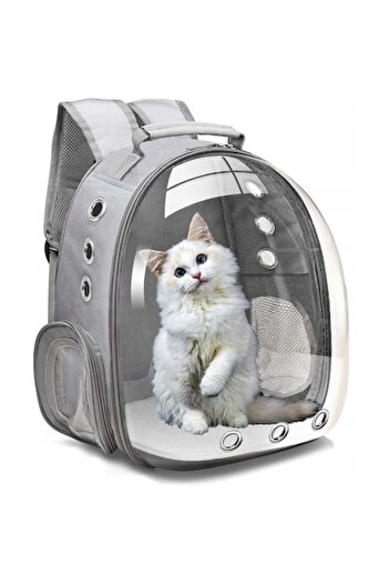 Bogadini Pet Carrier Backpack, Waterproof, Ventilated, 40x30x28 Cm, Gray