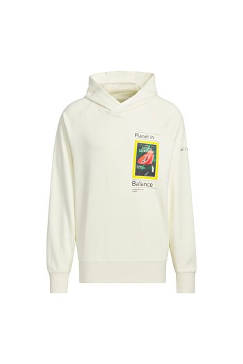 adidas Ανδρικό φούτερ adidas Natgeo Gfx Hdy - IS9523-E Λευκό