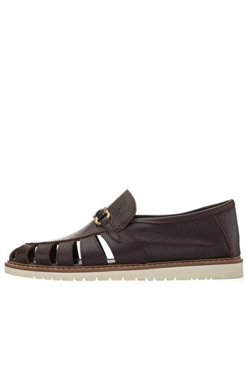 İriadam 45 - 46 - 47 - 48 - 49 - 50 Ag2021 Brown Thermo Base 4 Seasons Usable Large Size Calf Leather