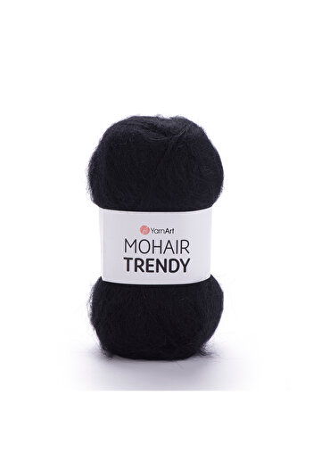 Yarnart Mohaır Trendy Χέρι Πλεκτό Νήμα Μαύρο-102