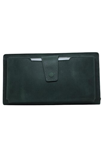 Meskanto Vera Genuine Leather Women's Wallet with Zippered Phone Compartment