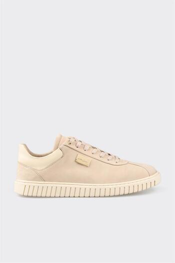 Elle Shoes Bej Deri Erkek Günlük Ayakkabı