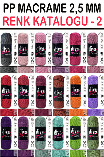 Diva İplik Diva Makrome Ipi Kalın (NO:4) 208 Kahve.