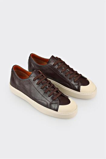 Elle Shoes Kahve Deri Erkek Spor Ayakkabı