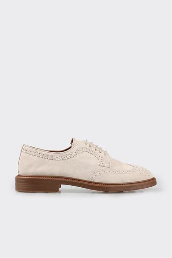 Elle Shoes Beige Leather Men's Casual Shoes