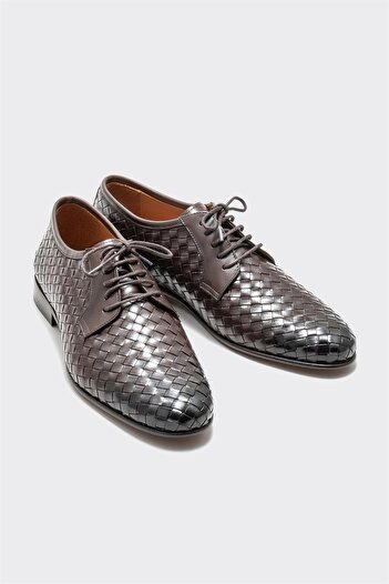 Elle Shoes Barna bőr klasszikus férficipő