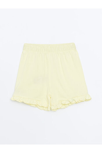 LC Waikiki Elastic Waist Basic Girl's Shorts