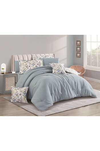Levore Livori 8-piece comforter set, 100% cotton, soft, double-sided, heavy filling