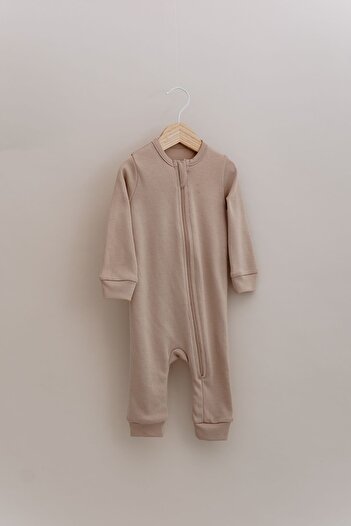 Tuğba Kuğu Jumpsuit Without Zipper Booties - Pureline Series - Mink