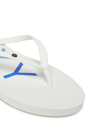Roxy Women's Flip-Flops white ROXY-ARJL100876 WNM WHITE/RAINBOW MONOGRAM