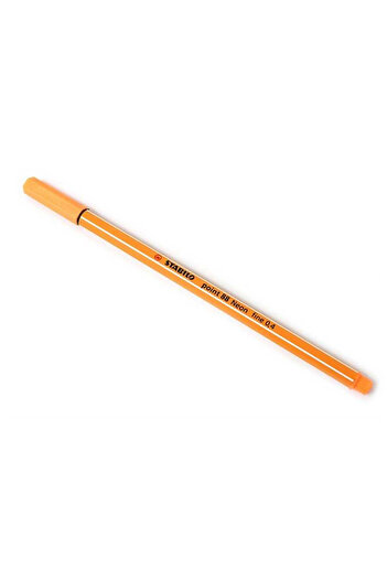 Stabilo - Fine Felt Tip Pen - Point 88 - Fluorescent Orange