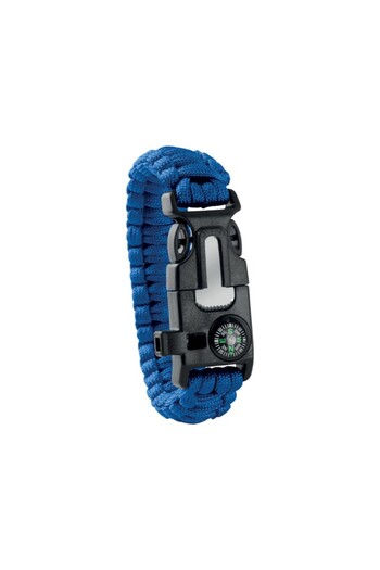 dalimag Bratara de supravietuire in aer liber, tip army, 5 in 1, paracord, busola , fluier, cutit, cremene,