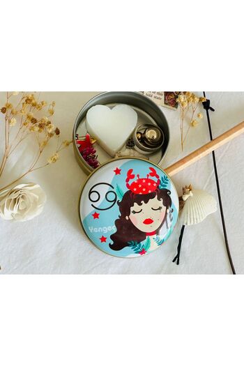 J&M jaco&Me Cancer 12 # Patterned Metal Box # Soap Box # Keychain Box # Candle Box # Small Jewelry Box