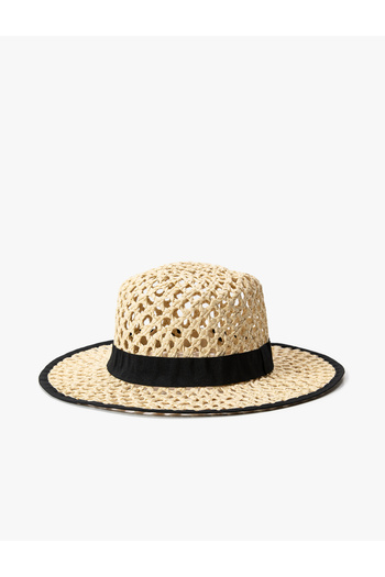 Koton Straw Hat with Band Detail