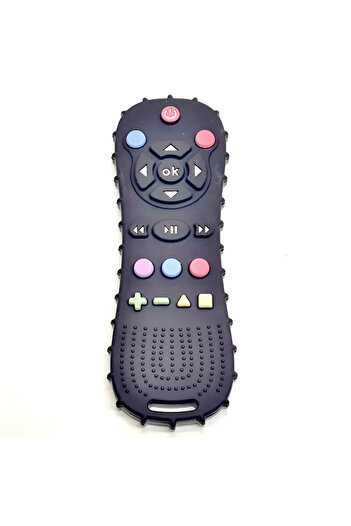 Choice black 1/3PCS Baby Remote Control Teether Silicone Baby Anti-Eating Gloves Pacifier Bracelet Teething