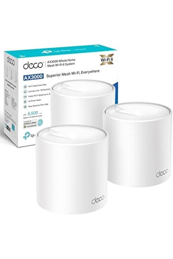 TP-LINK Deco X50(3-pack) AX3000Mbps Mesh WiFi 6 System, AI-Driven, Coverage up to 6500ft²