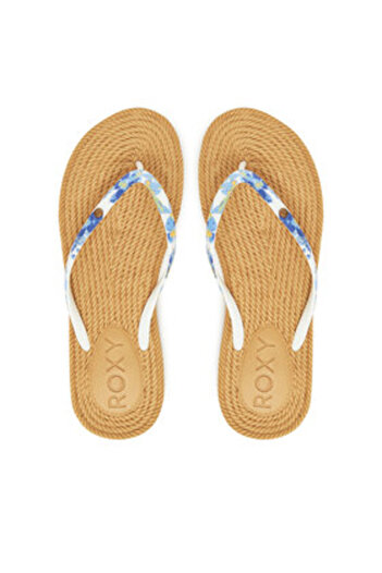 Roxy Women's Flip-Flops white ROXY-ARJL101004 MBW MOONLIGHT BLUE/WHITE