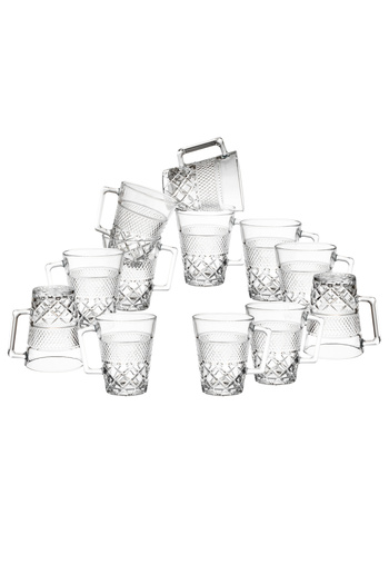 Dania 200ml clear and pure heat-resistant glass tea cup set