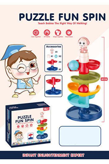 TTC Play & Learn Infant Spin Toy With Light & Music