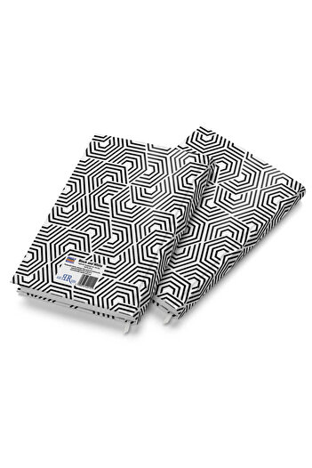 OEM A5 Notebook Artpress, Black & White, 100 Files, Glossy Bureta Cover, 80 gsm
