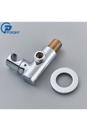 Choice Chrome A Poiqihy Chrome Shower Head Holder Handheld Shower Spray Bracket Wall Mounted Bidet Sprayer