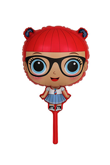Ege Pastacılık Red Girl Foil Balloon 44 X 68 cm