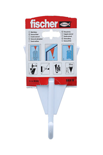 Fischer High Load Capacity Quick Assembly Multipurpose Wall Hook