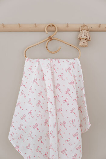 Tuğba Kuğu Müslin Örtü - Pureline Series - Dainty Bows